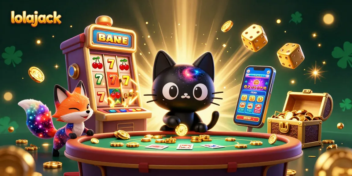 Experience the thrill at Lolajack casino with a cosmic table and vibrant slot games.